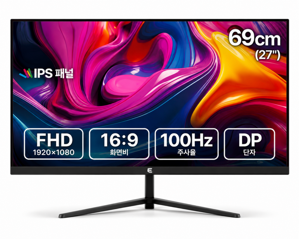 이트로이 VSG271DP100 27인치 FHD 100Hz 모니터 IPS 패널 특징 및 장단점 제품 이미지