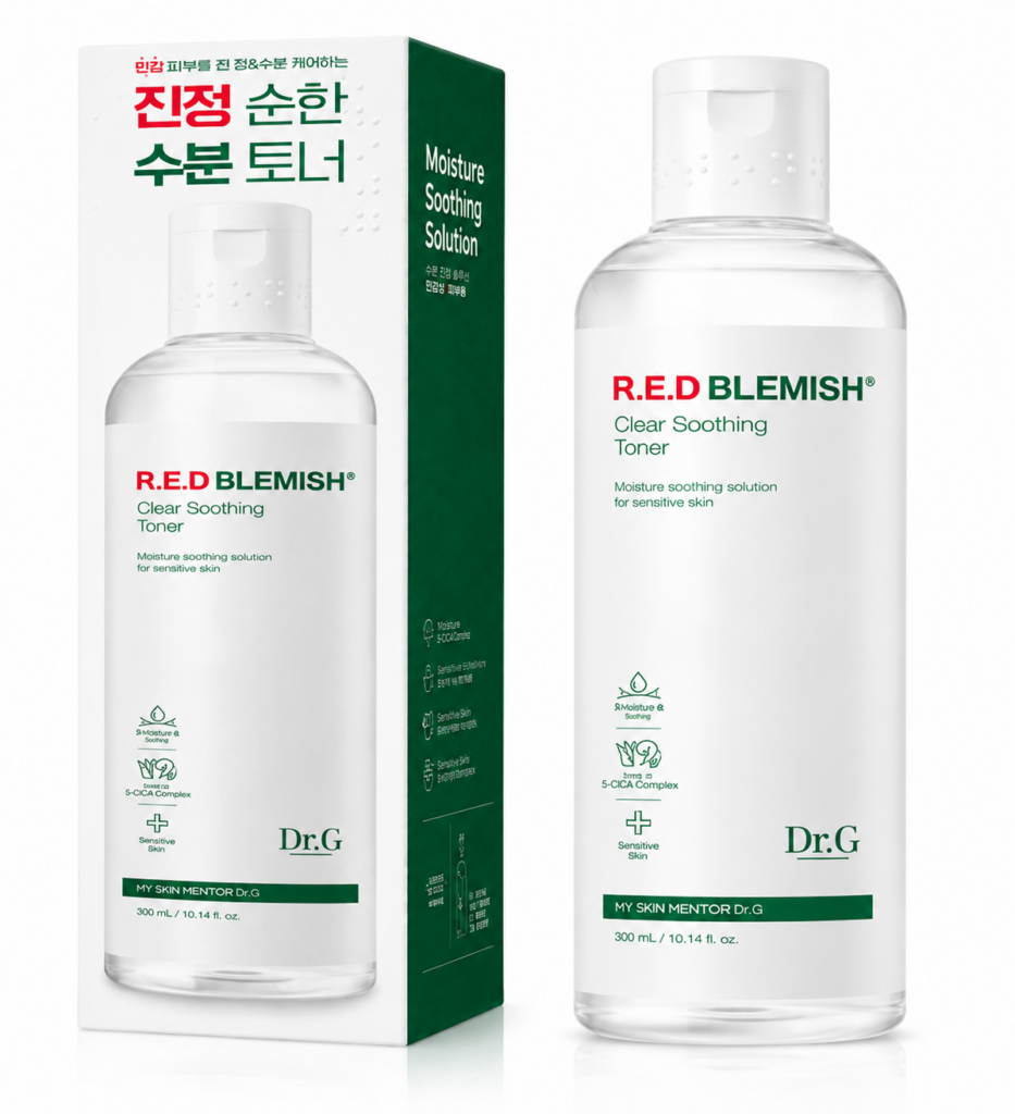 닥터지 레드 블레미쉬 클리어 수딩 토너 300ml 민감 피부 진정 보습 토너 제품 이미지