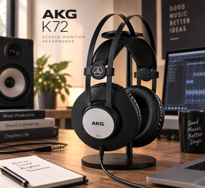오래 들어도 부담 적은 클래식 스튜디오 감성, AKG K72 밀폐형 모니터링 헤드폰