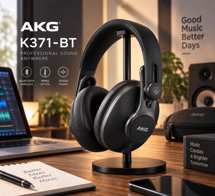 프리미엄 사운드와 편안한 오버이어 착용감, AKG K371-BT 블루투스 헤드폰