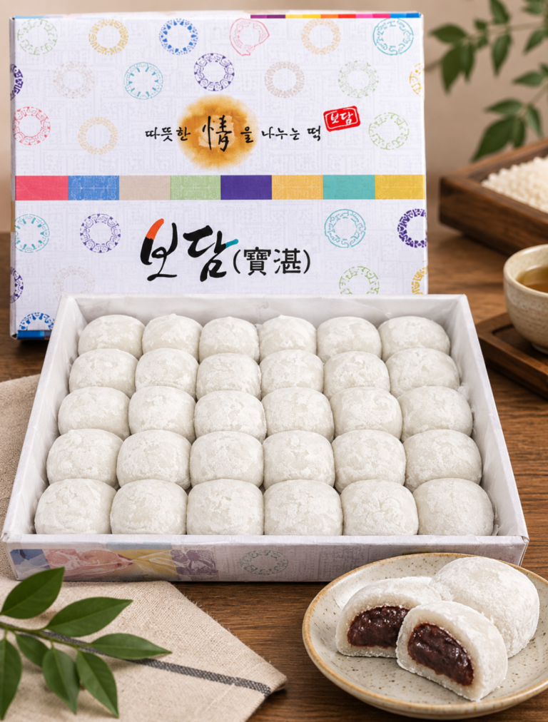 부모님 간식·감사선물로 좋은 왕찹쌀떡 국산찹쌀 60g 30개입