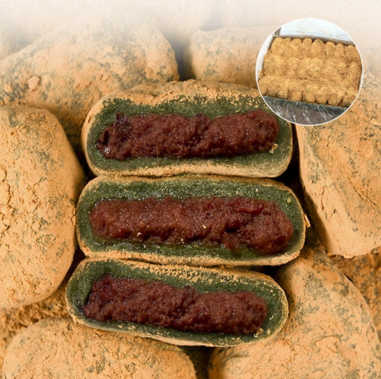 부모님 간식으로 든든한 명가삼대떡집 콩쑥개떡 팥앙금 듬뿍 1.8kg 추석 떡 추천