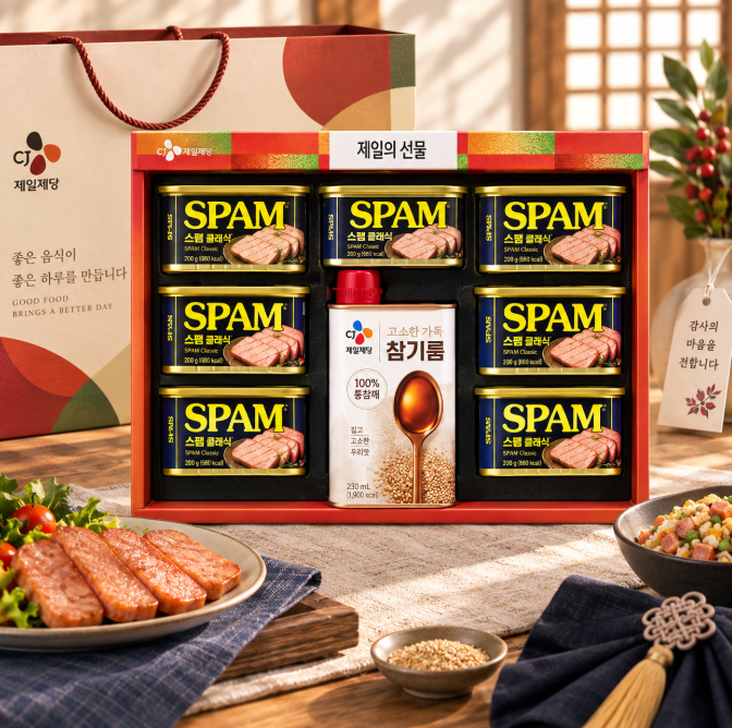 명절 선물·알찬 구성·실용성까지 챙긴 CJ 스팸 복합 NH 1호 선물세트