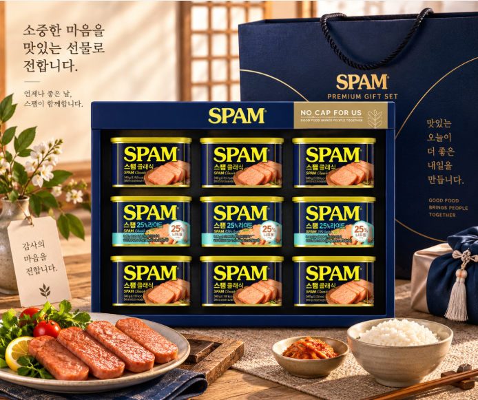 명절 선물·알찬 구성·부담 없는 선택, CJ제일제당 스팸 8K호 선물세트