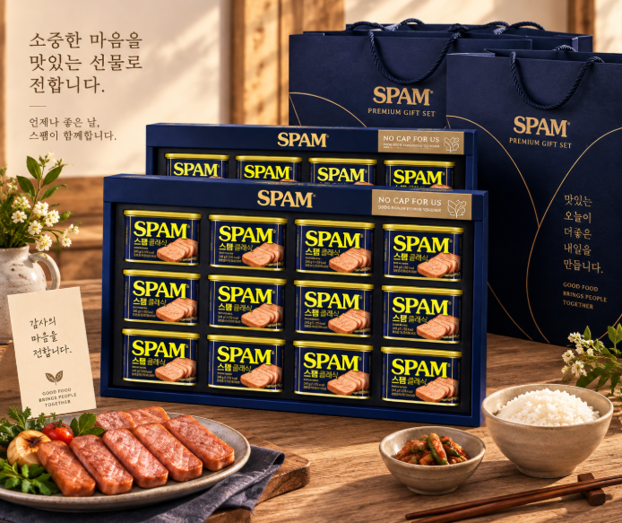 명절 선물·넉넉한 구성·실속까지 챙긴 스팸 6호 선물세트 3세트