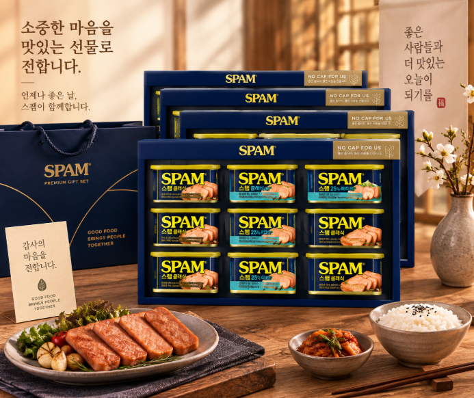 명절 선물·대량 준비·실속 구성까지 챙긴 스팸 8C호 선물세트 4세트