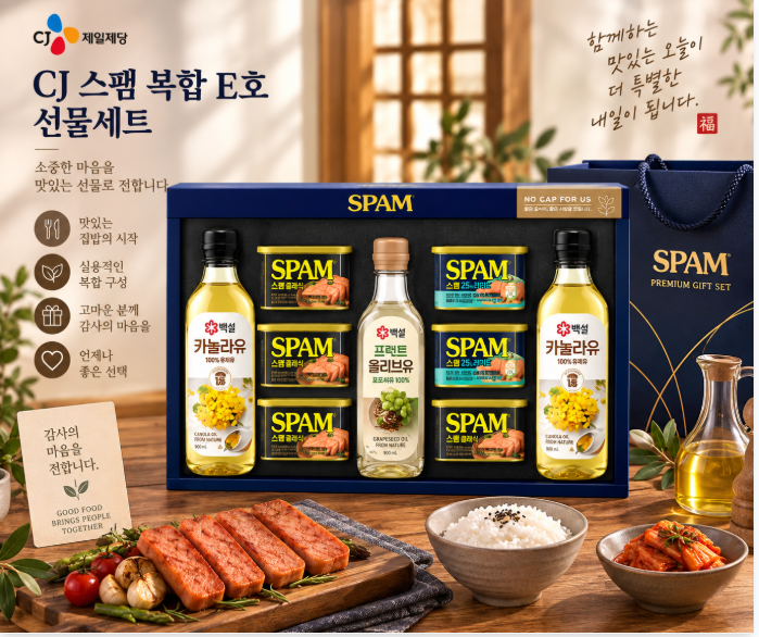 명절 선물·집밥 활용·알찬 구성까지 챙긴 CJ 스팸 복합 E호 선물세트