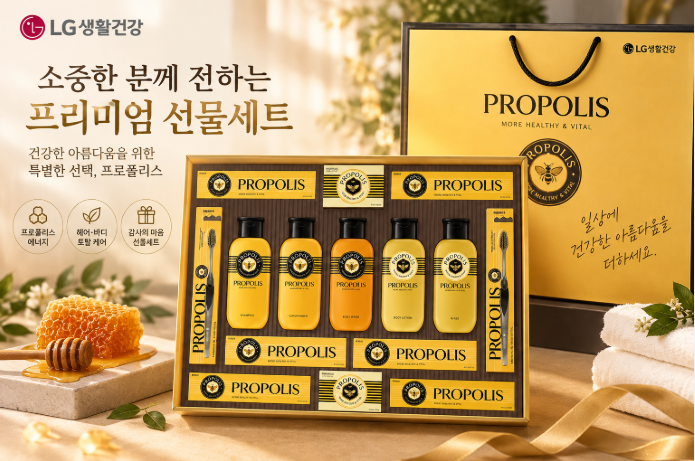 명절 선물로 센스 있는 실속 구성, LG생활건강 프로폴리스 A호 선물세트