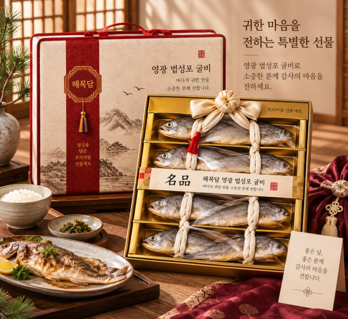 가성비 프리미엄 명절 밥상·고급 수산물, 해목담 영광 법성포 굴비 선물세트