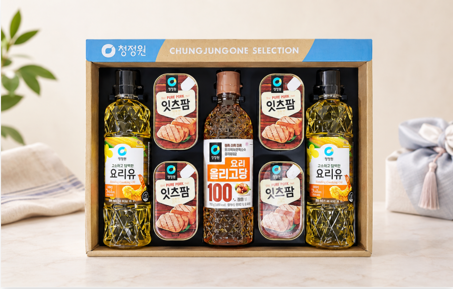1만원대 부담없는 한가위 추석 명절 선물·실속 구성·주방 필수품 청정원 L2호 선물세트 제품 이미지