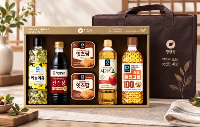 명절 선물·실속 구성·부담 없는 선물 청정원 스페셜S호 선물세트 + 부직포
