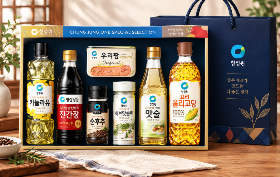 명절 선물·실속 구성·주방 필수템 청정원 스페셜 9호 선물세트 + 쇼핑백 제품 이미지