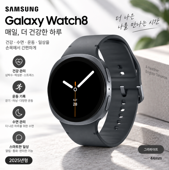 삼성 갤럭시워치8 SM-L330N 건강관리·수면관리·데일리 스마트워치