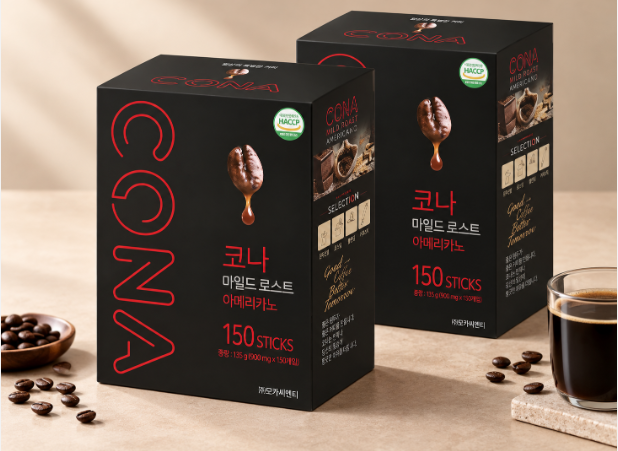 부드러운 홈카페 한잔 코나 마일드로스트 원두커피스틱 300스틱 대용량 실속 구성