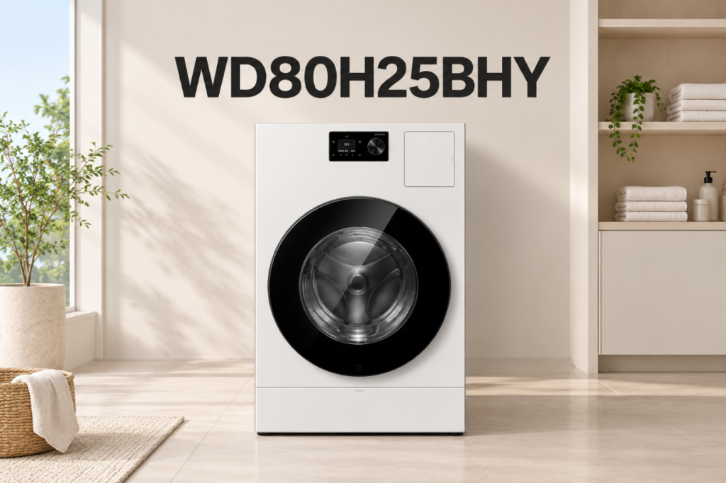 대용량 올인원 세탁건조 AI콤보 삼성 WD80H25BHY 제품 이미지
