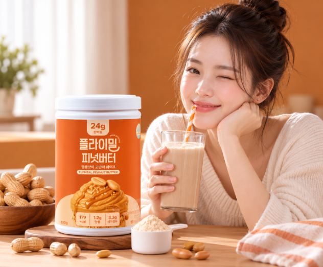 고소한 한 끼 든든한 단백질 플라이밀 피넛버터 630g