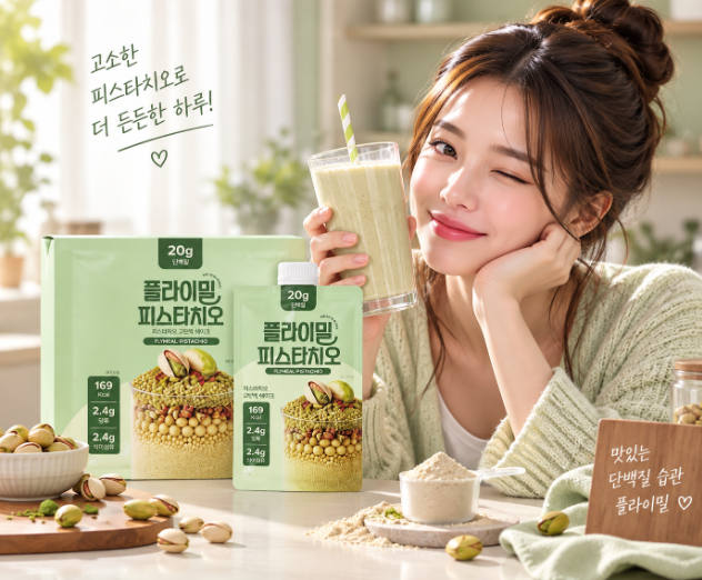 고소한 피스타치오 간편한 한 끼 플라이밀 피스타치오 45g 7개