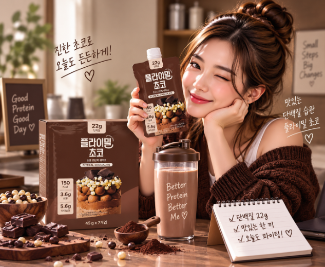 진한 초코맛 간편한 한 끼 플라이밀 초코 45g 7개