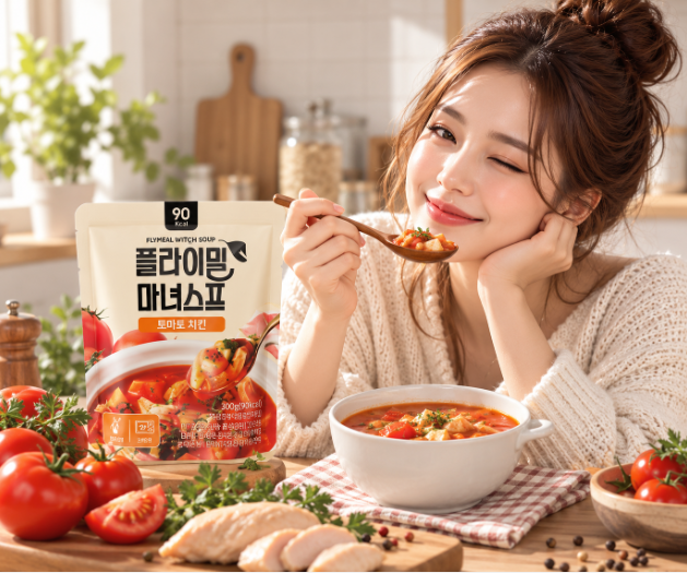 담백한 토마토치킨 든든한 한 끼 플라이밀 마녀스프 치킨 3봉