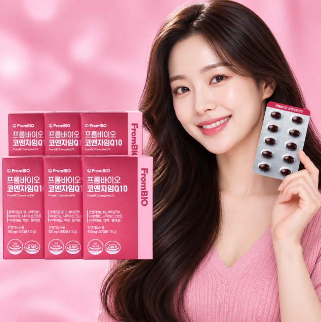 항산화·혈압 건강 하루 한 캡슐 프롬바이오 코엔자임Q10 30캡슐 x6박스