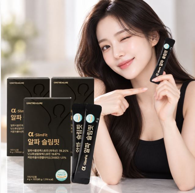 체지방 관리·간편 섭취 알파 슬림핏 알파CD 3130mg 제로파우더 15포 3개
