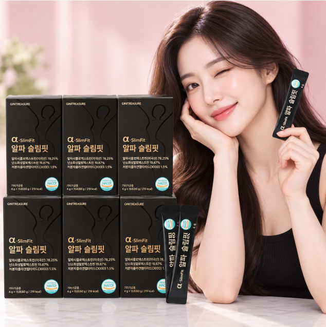 체지방 관리·간편 스틱 알파 슬림핏 알파CD 3130mg 제로파우더 15포 6개