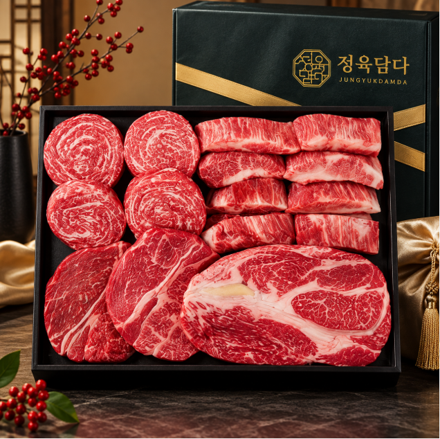 명절선물·프리미엄 한우 정육담다 투뿔 모듬 등심 불고기