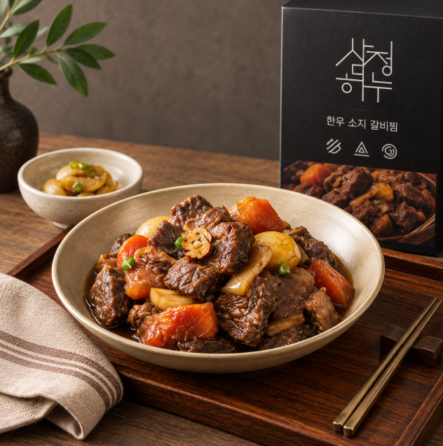 집밥·간편한끼 푸짐하게 설로인 한우 소지 밀키트 갈비찜