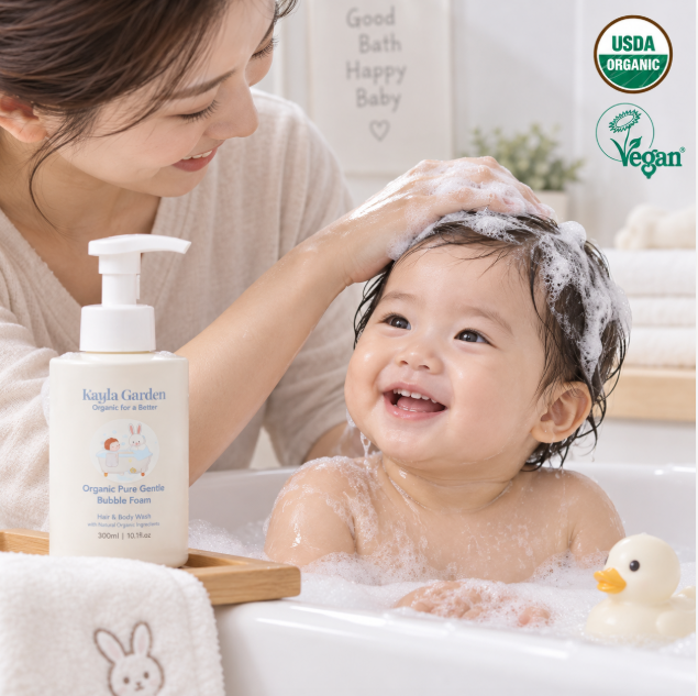 순한세정·넉넉한 2개입 케일라가든 유기농 베이비 바디워시 300ml