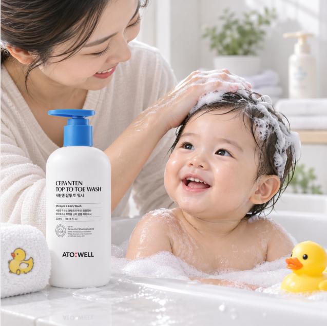 순한세정·올인원목욕 아토웰 세판텐 탑투토 워시 300ml