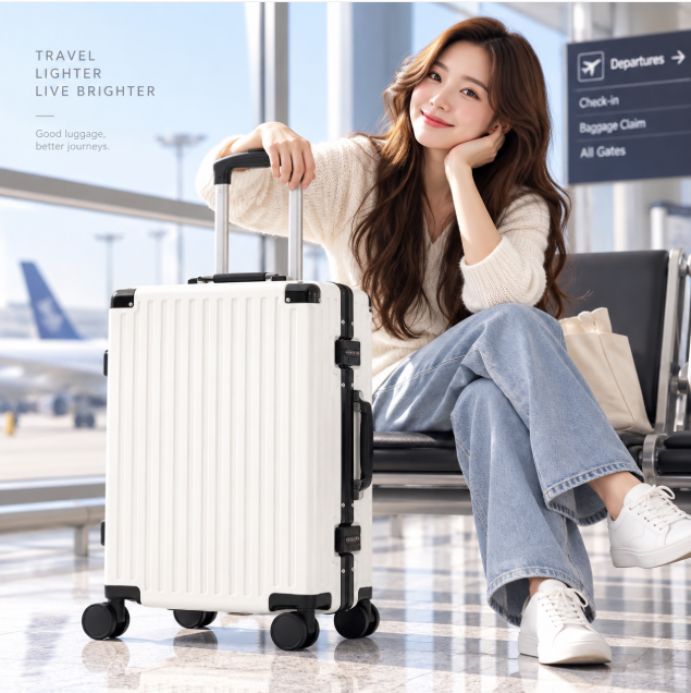 넉넉한 수납·여행 필수템 코르딕스 그랑 대용량 캐리어 20인치 화이트