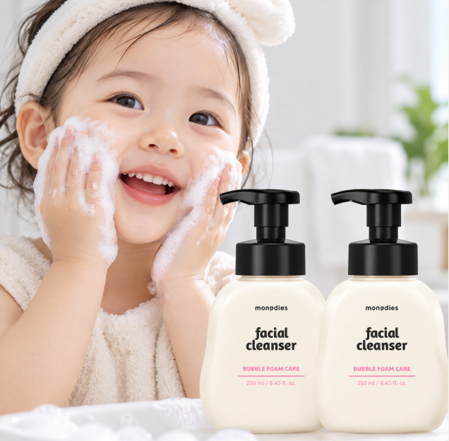순한 거품·촉촉 세안 몽디에스 베이비 페이셜 클렌저 250ml 2개