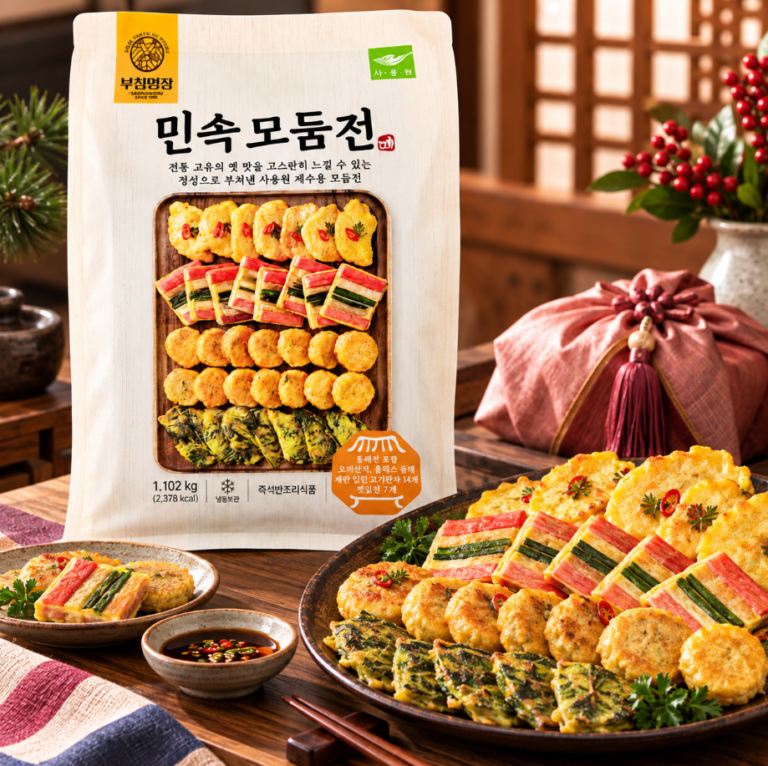 명절 상차림 간편하고 푸짐한 민속 모듬전 1.102kg