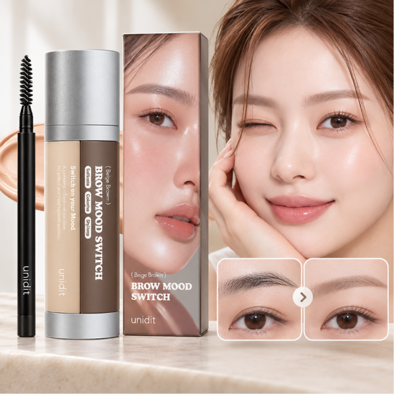 눈썹결 정돈 자연발색 셀프염색 유니딧 브로우 무드 스위치