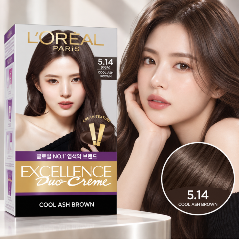 새치커버 세련된 쿨톤 로레알파리 엑셀랑스 듀오크림 5.14호