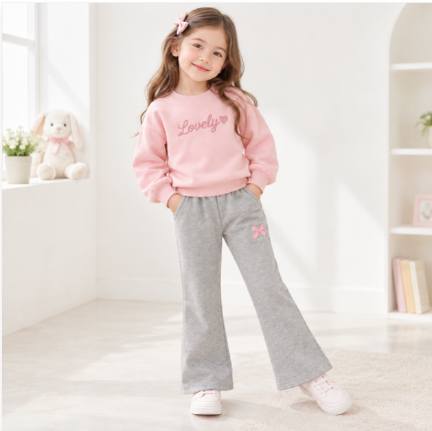 편안한 착용감·리본포인트·데일리룩 젤리스푼 여아 부츠컷 팬츠