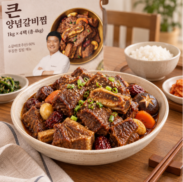 청오대 간편조리·푸짐한구성·집밥메뉴 천상현 큰 양념갈비찜 4kg