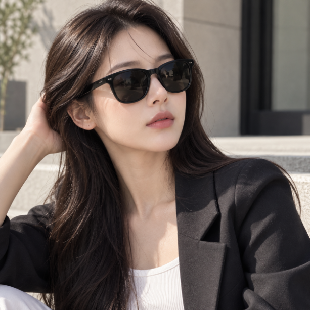 세련된 데일리·편광 자외선차단 오니르 남녀공용 선글라스 HR-01B-A