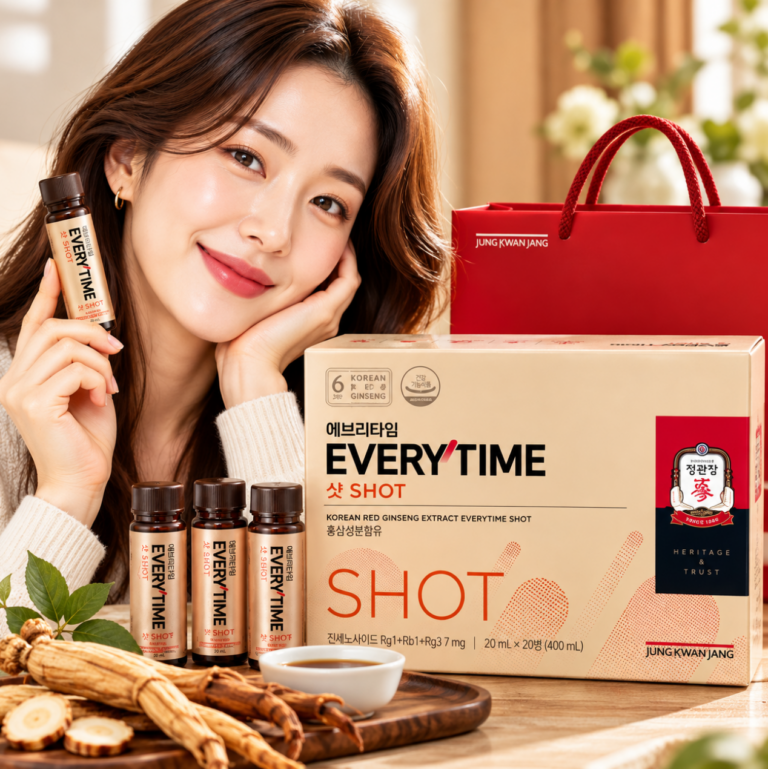 진한 홍삼·간편 한 병 활력충전 에브리타임 샷 20포