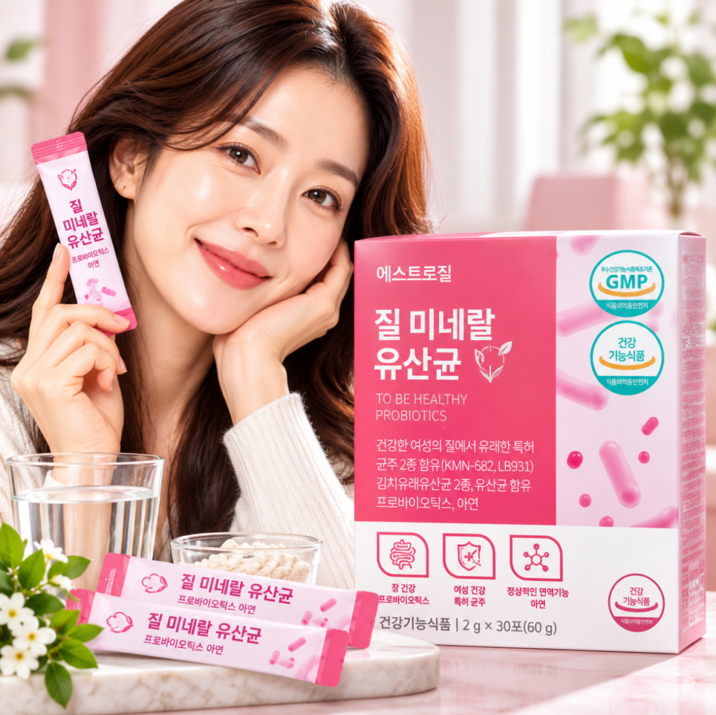 여성 밸런스·장 건강 유산균 질 미네랄 유산균 30포 제품 이미지