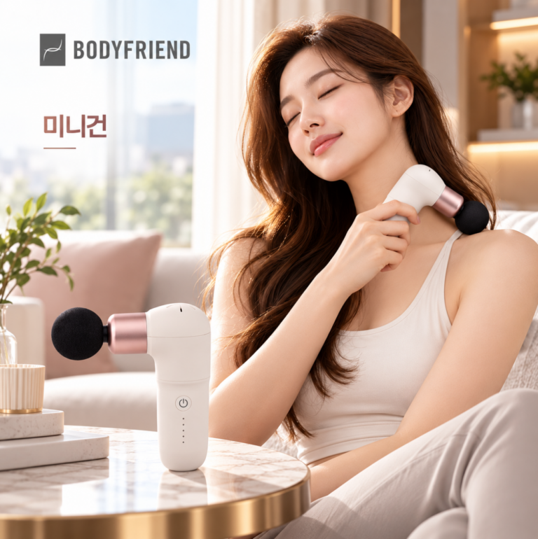가볍게 풀어주는 휴대용 마사지 바디프랜드 미니건