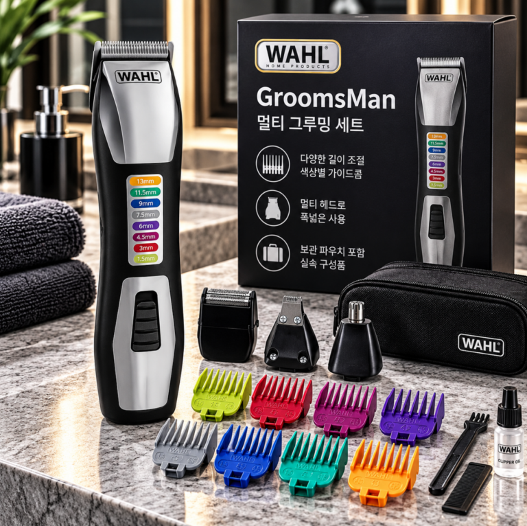 다양한 길이조절·멀티케어 셀프이발기 바리깡 WAHL 그룸스맨