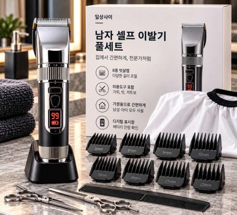 길이조절·풀세트로 간편한 셀프 이발기 바리깡
