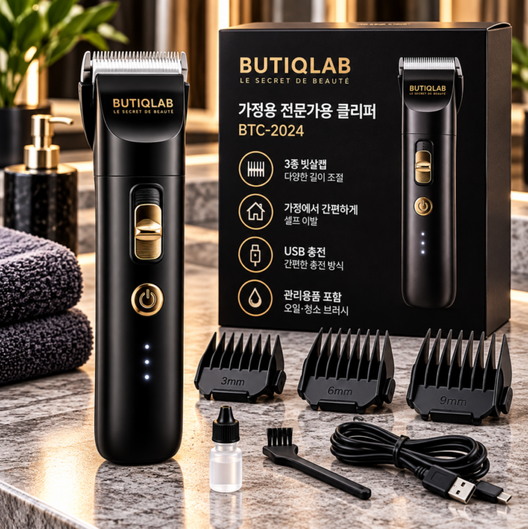정밀커트·간편 길이조절 가정용 이발기 바리깡 BTC-2024