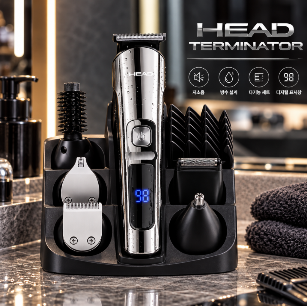 방수 셀프 이발 올인원 관리 초보자용 바리깡 HEAD 제품 이미지