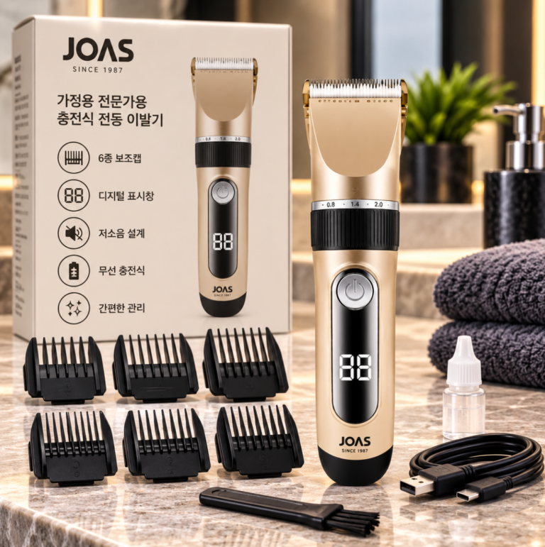 가정용 전문가용 바리깡 저소음 생활 방수 이발기 어린이 셀프 조아스 JC-4300
