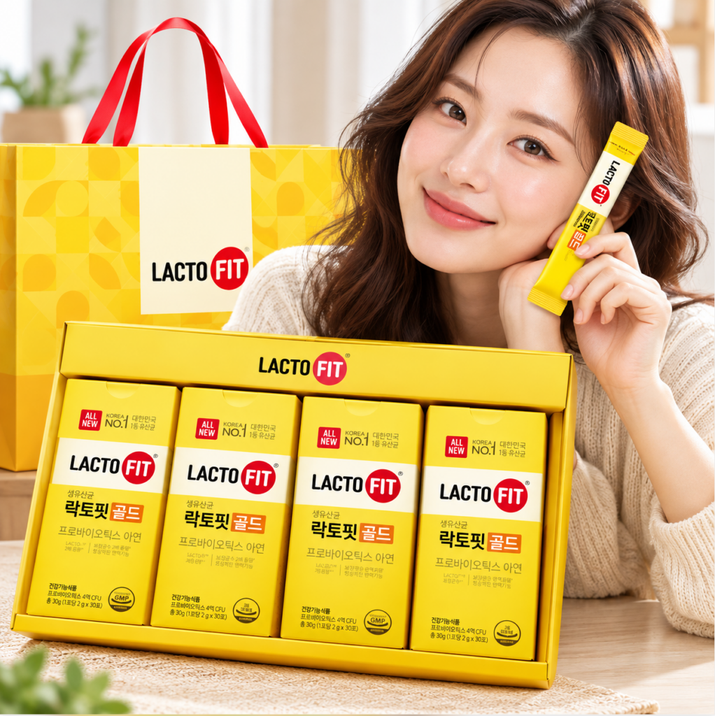 락토핏 데일리 생유산균 골드 선물하기 좋은 넉넉한 구성 제품 이미지