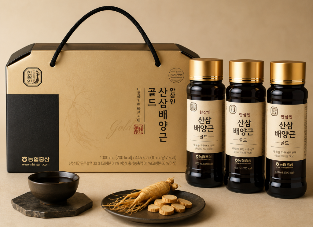 한삼인 산삼배양근 골드 1L 건강음료 명절 선물세트 제품 이미지