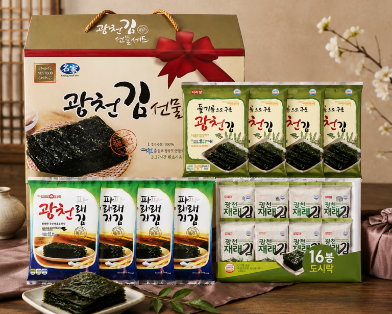 광천김 명절 설 추석 선물세트 3호 파래김 재래김 도시락김 구성