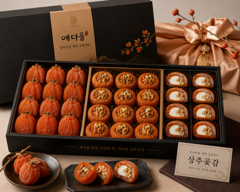 예다움 상주곶감 반건시 추석 명절 상견례 선물세트 곶감단지 크림치즈호두말이
